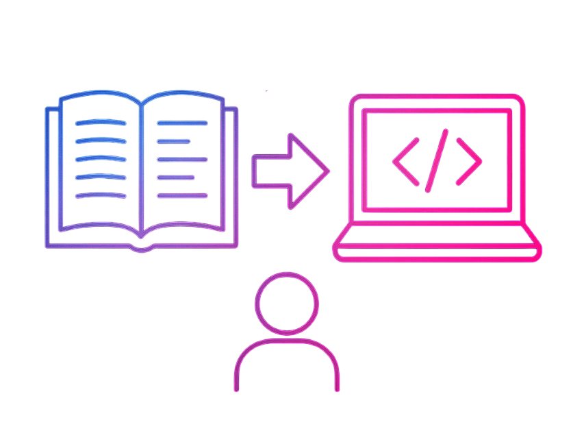 A diagram showing the path from a student to a software engineer.